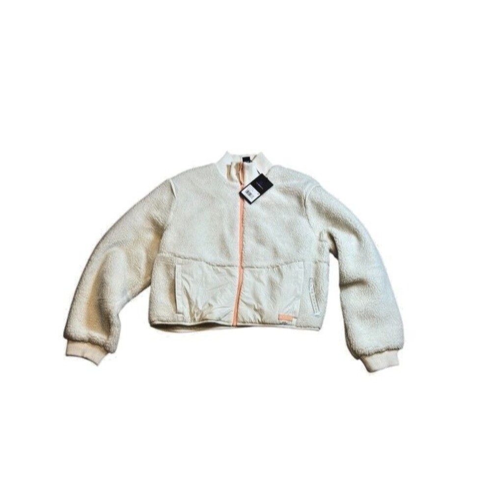 Bad birdie Women’s Size Large The Cozy White Onyx Jacket Reversible Coat - Golf